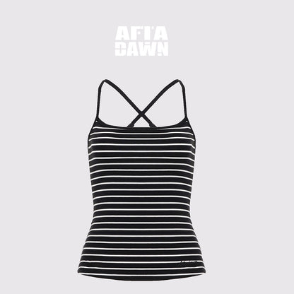 AFTADAWN_Fine_Striped_Cross_Back_Cami_Contrast_Cuff_Women&