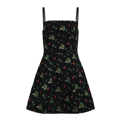 AFTADAWN_French_Tea_Embroidered_Floral_Bow_Waist_A_Line_Sundress_MISSTT