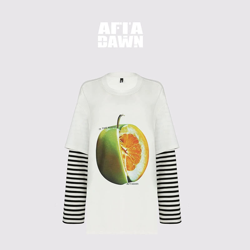 AFTADAWN_Fruit_Print_Stripe_Sleeve_Relaxed_Fit_Tee_MISSTT