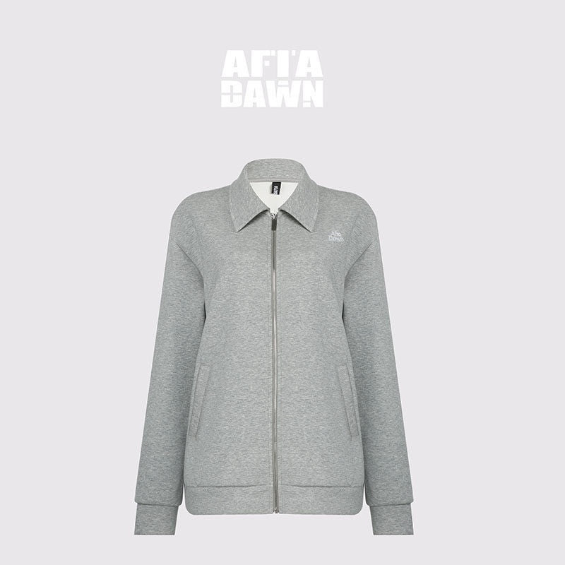 AFTADAWN_Gray_Air_Layer_Zip_Polo_Tulip_Skirt_Women&