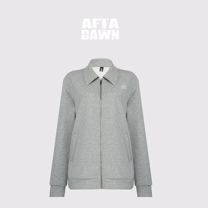AFTADAWN_Gray_Air_Layer_Zip_Polo_Tulip_Skirt_Women&