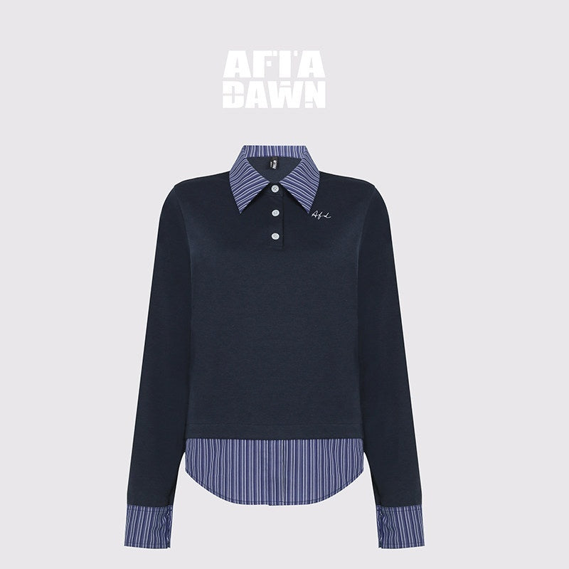 AFTADAWN_Gray_Air_Layer_Zip_Polo_Tulip_Skirt_Women&