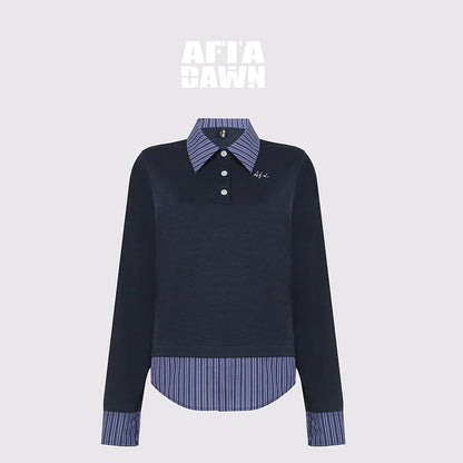 AFTADAWN_Gray_Air_Layer_Zip_Polo_Tulip_Skirt_Women&