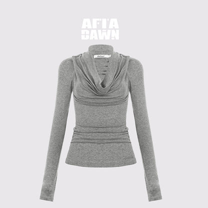 AFTADAWN_Gray_Cutout_Spliced_Boatneck_Slim_Women&