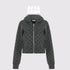 AFTADAWN_Gray_Polka_Dot_Hooded_Cropped_Thick_Women&