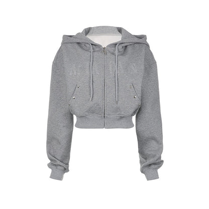 AFTADAWN_Gray_Rhinestone_Stud_Hooded_Cropped_Women&