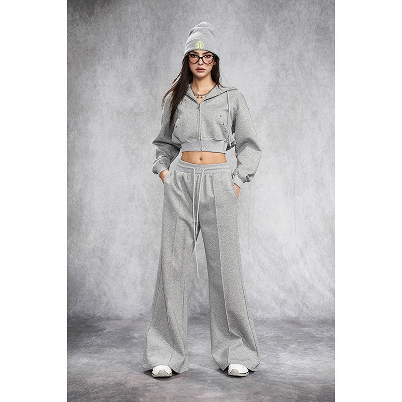AFTADAWN_Gray_Rhinestone_Stud_Hooded_Cropped_Women&