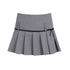 AFTADAWN_Grey_Bow_Cardigan_Pleated_Skirt_Women&