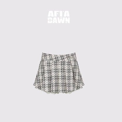 AFTADAWN_Grey_Plaid_Bow_Cutout_Slit_Square_Neck_Blazer_Vest_Women&