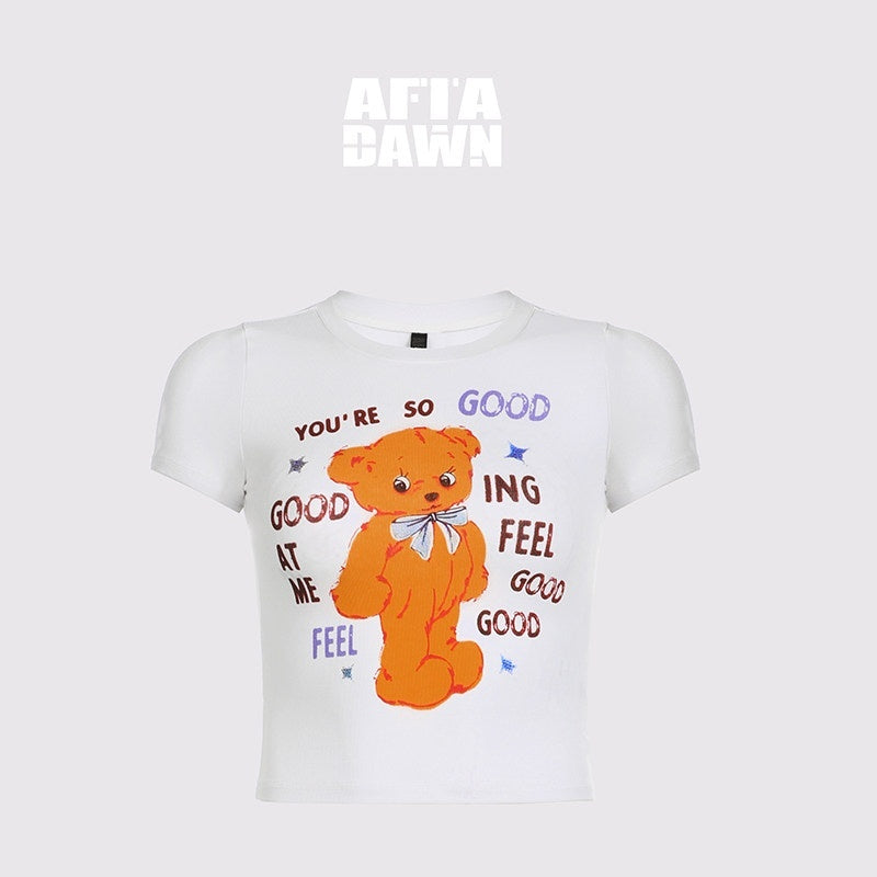 AFTADAWN_Gummy_Bear_Print_Cropped_Slim_Women&
