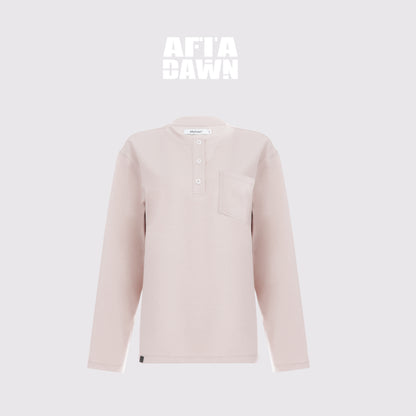 AFTADAWN_Henley_Neck_Button_Pocket_Solid_Color_Women&