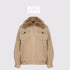 AFTADAWN_Khaki_Detachable_Fur_Collar_Panelled_Women&