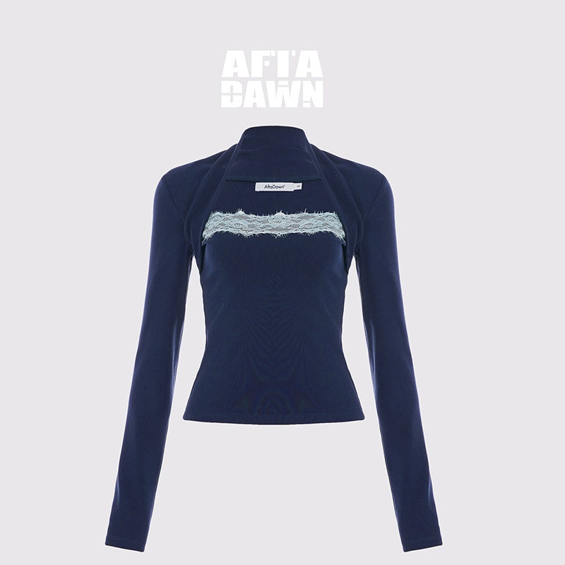 AFTADAWN_Lace_Paneled_Square_Neck_Slim_Fit_Cotton_Women&