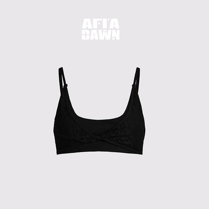 AFTADAWN_Lace_Spliced_Removable_Padded_Slim_Fit_Women&