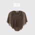 AFTADAWN_Lace_Trim_U_Neck_Ruched_Cape_Sleeve_Mesh_Women&