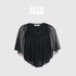 AFTADAWN_Lace_Trim_U_Neck_Ruched_Cape_Sleeve_Mesh_Women&