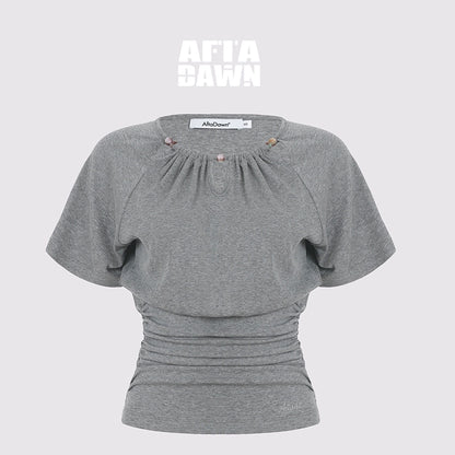 AFTADAWN_Ladies_V-Neck_Beaded_Waist_Detail_Modal_Top_MISSTT