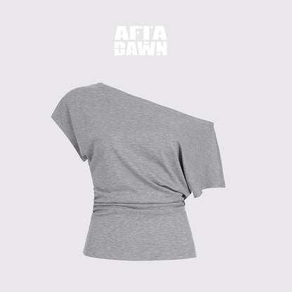 AFTADAWN_Layered_Ruched_Asymmetrical_Shoulder_Women&