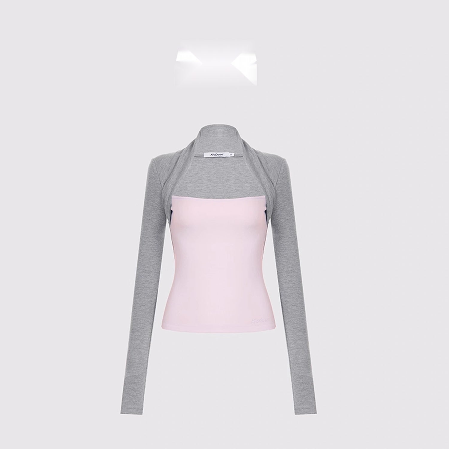 AFTADAWN_Layered_Sleeve_Mock_Two_Tone_Stretch_Top_MISSTT