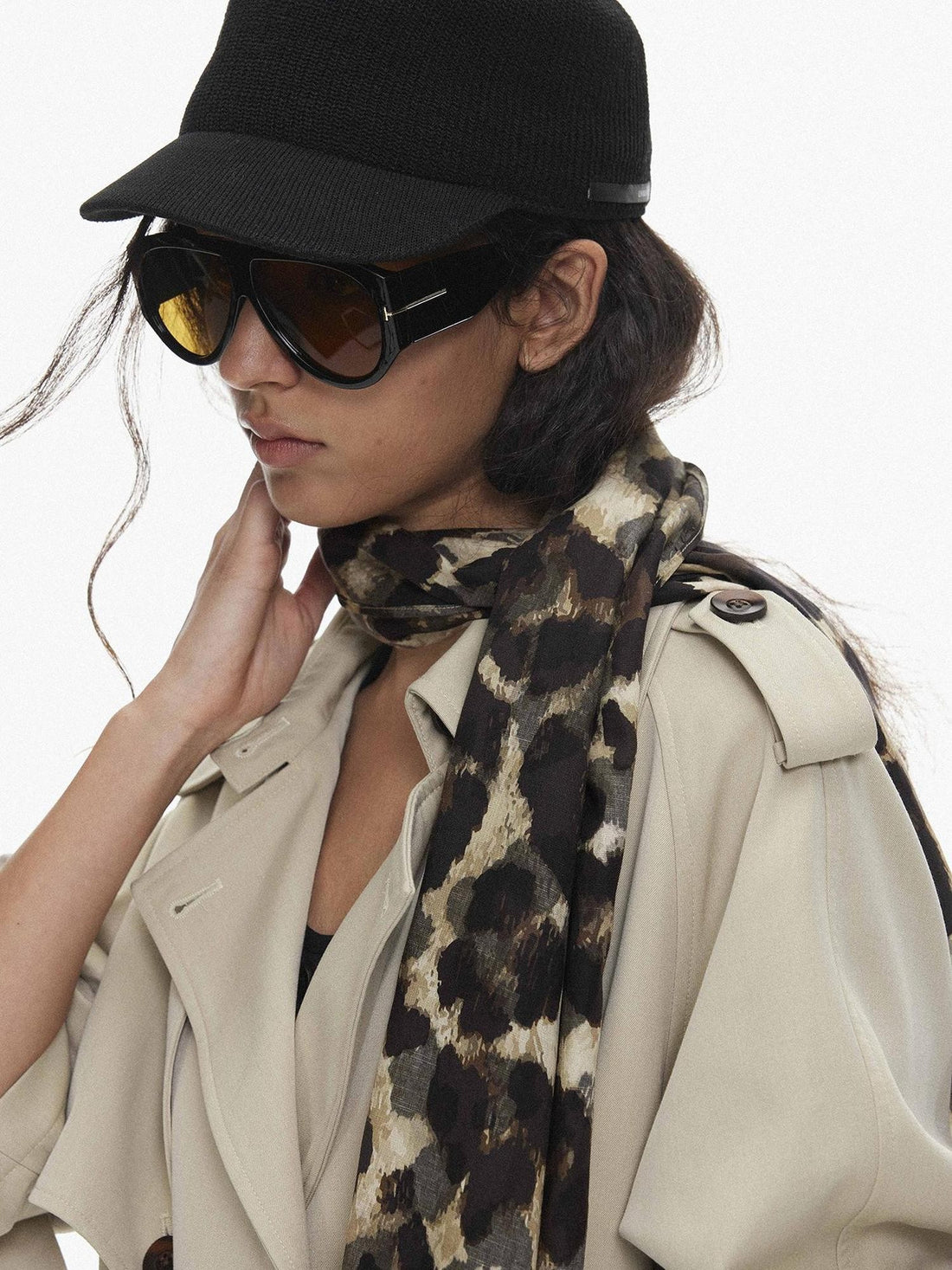 AFTADAWN Lightweight Vintage Leopard Print Women&