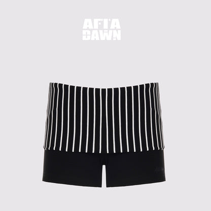 AFTADAWN_Lycocell_Strappy_Backless_Camisole_Contrast_Trim_Shorts_Set_MISSTT