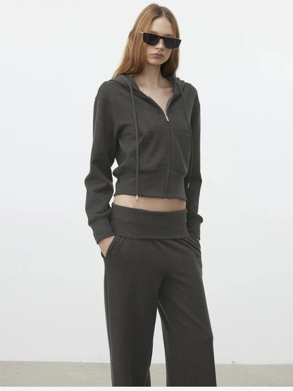 AFTADAWN Lyocell Relaxed Hoodie &amp; Pants Set Sport Suits