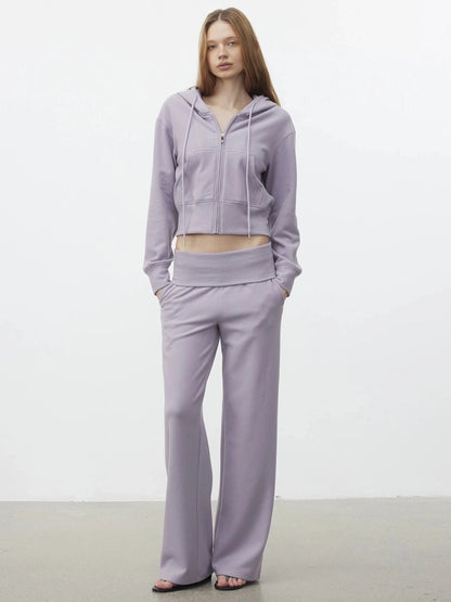 AFTADAWN Lyocell Relaxed Hoodie &amp; Pants Set Sport Suits