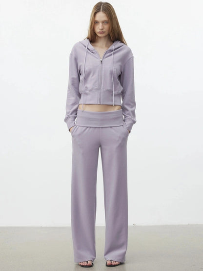 AFTADAWN Lyocell Relaxed Hoodie &amp; Pants Set Sport Suits