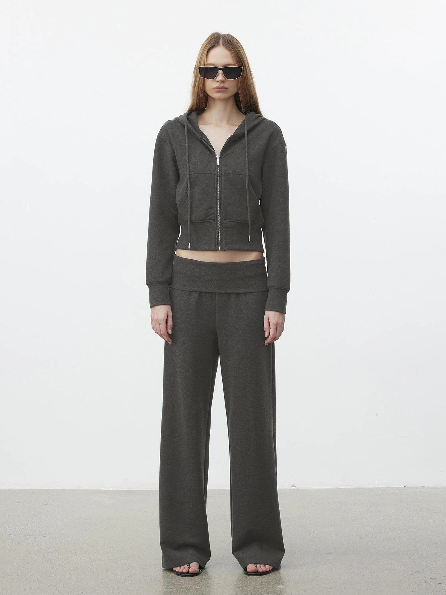 AFTADAWN Lyocell Relaxed Hoodie &amp; Pants Set Sport Suits