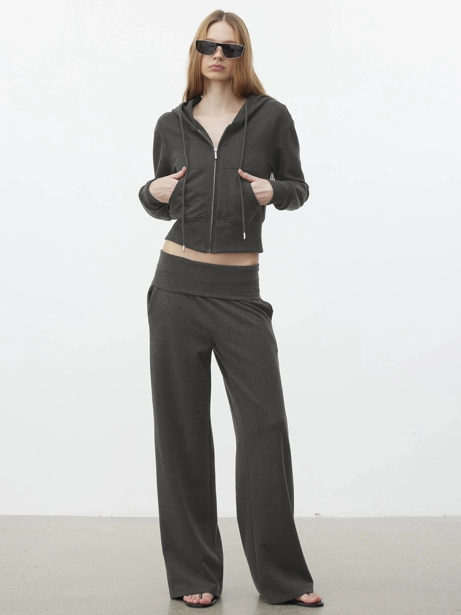 AFTADAWN Lyocell Relaxed Hoodie &amp; Pants Set Sport Suits