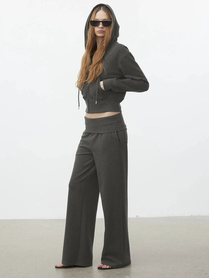 AFTADAWN Lyocell Relaxed Hoodie &amp; Pants Set Sport Suits