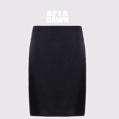 AFTADAWN_Matte_Satin_Low_Rise_Bodycon_Side_Zipper_Women&