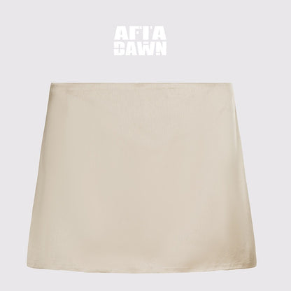 AFTADAWN_Matte_Satin_Low_Waist_Side_Zipper_Mini_Lined_Women&