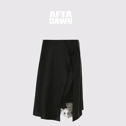 AFTADAWN_Micro_Matte_Draped_Lace_Irregular_A_Line_Women&