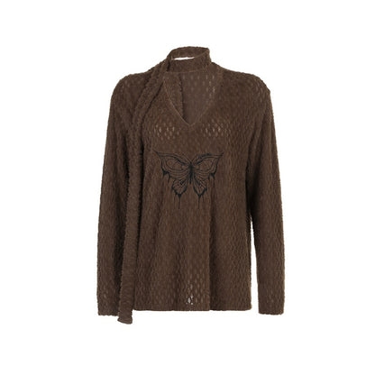 AFTADAWN_Mink_Fur_Embroidered_Butterfly_Wing_V-neck_Women&