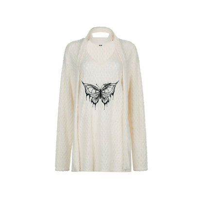 AFTADAWN_Mink_Fur_Embroidered_Butterfly_Wing_V-neck_Women&