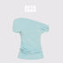 AFTADAWN_Mint_Striped_Pleated_Slanted_Shoulder_Women&