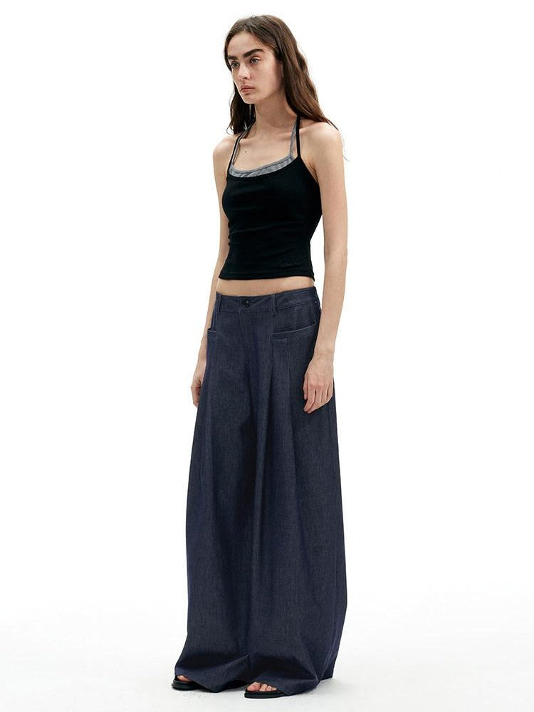 AFTADAWN Modal Wrinkle Resistant Pleated Waistband Women&