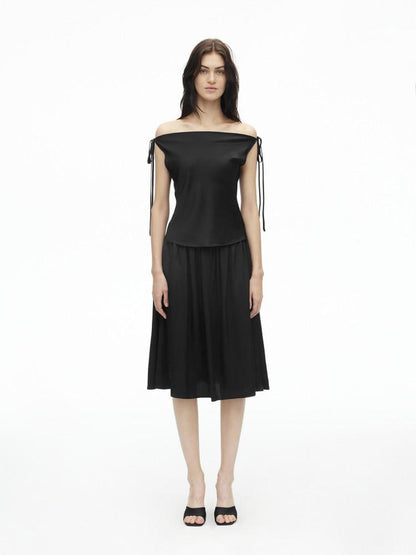 AFTADAWN Multiway One Shoulder Sleeveless Women&