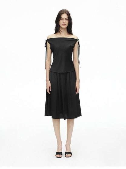 AFTADAWN Multiway One Shoulder Sleeveless Women&