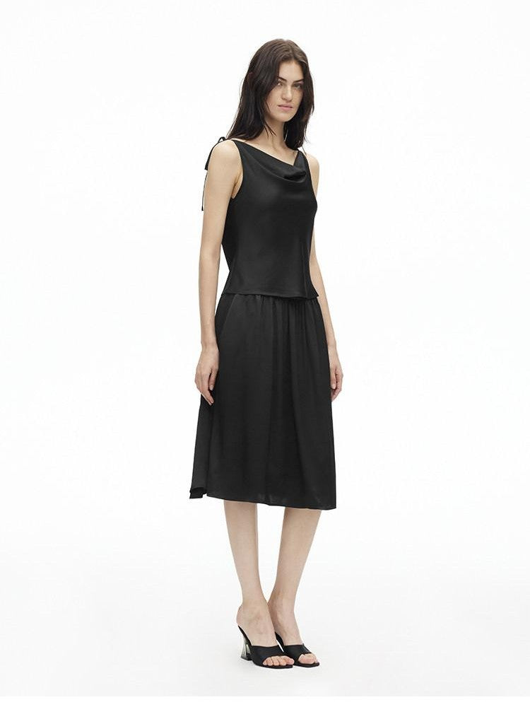 AFTADAWN Multiway One Shoulder Sleeveless Women&