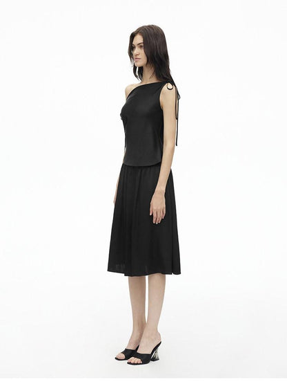 AFTADAWN Multiway One Shoulder Sleeveless Women&
