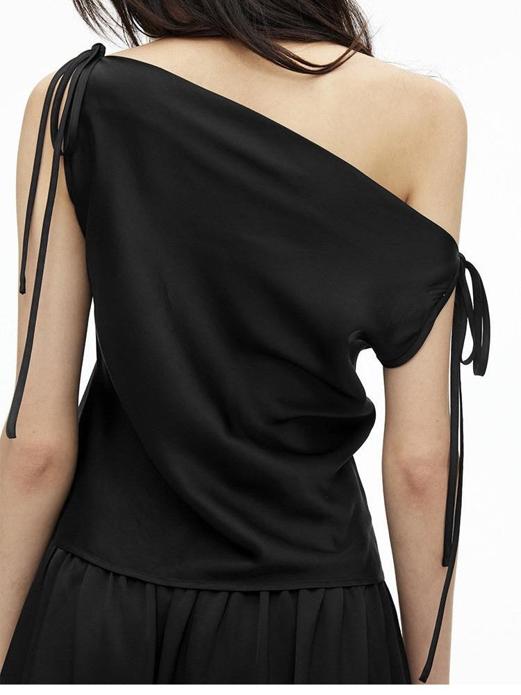 AFTADAWN Multiway One Shoulder Sleeveless Women&