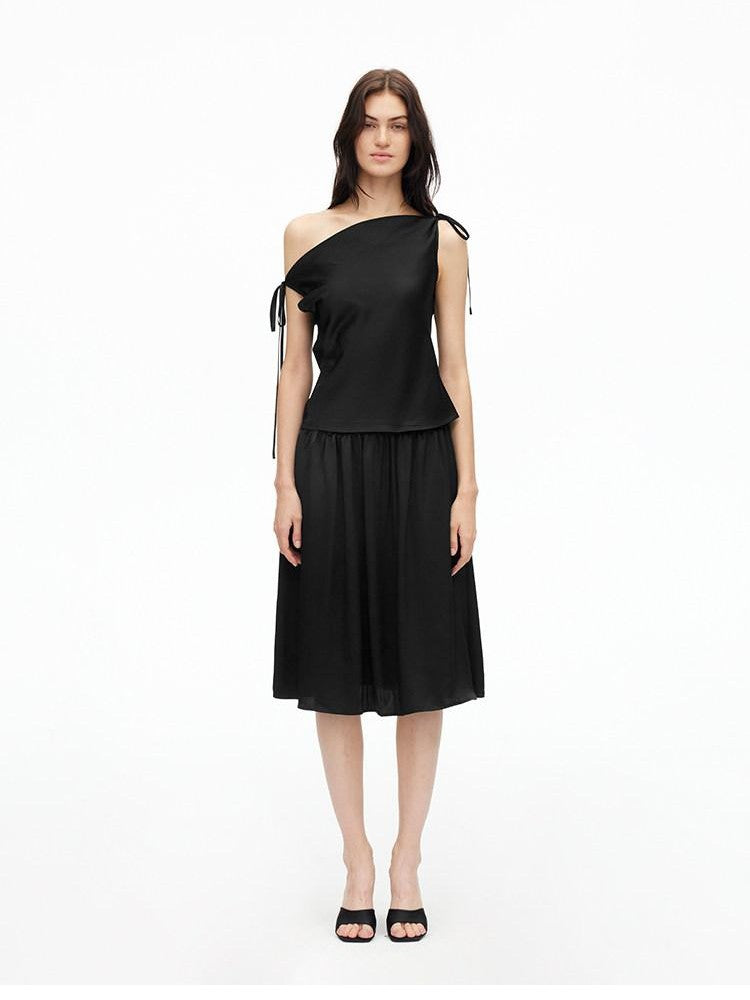 AFTADAWN Multiway One Shoulder Sleeveless Women&