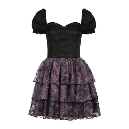 AFTADAWN_Mystic_Purple_Butterfly_Lace_Trim_Fit_Flare_Bubble_Hem_Dress_MISSTT