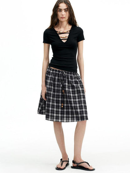 AFTADAWN Ombre Beaded Cutout Deep V Slim Fit Women&