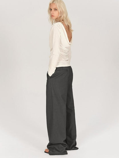 AFTADAWN One Shoulder Backless Detachable Chain Women&