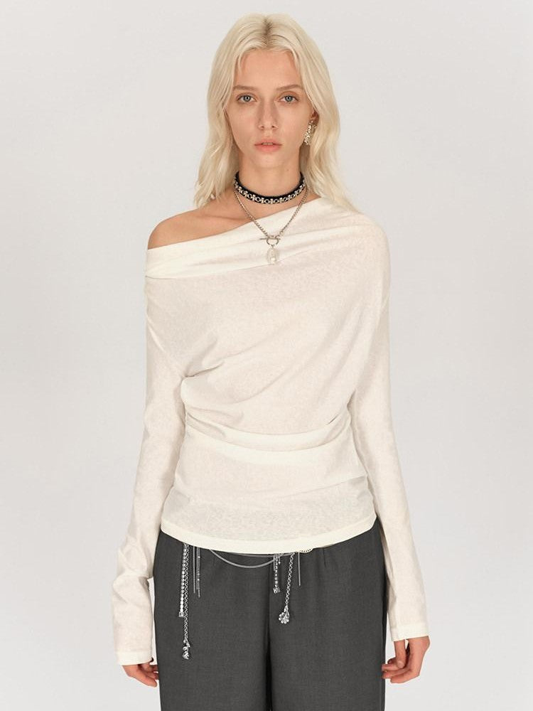 AFTADAWN One Shoulder Backless Detachable Chain Women&