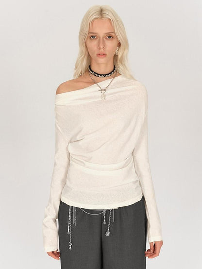 AFTADAWN One Shoulder Backless Detachable Chain Women&