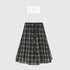 AFTADAWN_Plaid_Beaded_Halter_Elastic_Tie_A_Line_Women&